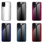 For Xiaomi Redmi Note 12 Turbo Texture Gradient Glass TPU Phone Case(Black)
