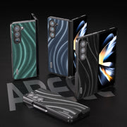 For Samsung Galaxy Z Fold5 ABEEL Galactic Pattern Protective Phone Case(Blue)