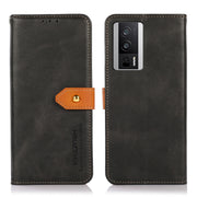 For Xiaomi Poco F5 Pro KHAZNEH Cowhide Texture Flip Leather Phone Case(Black)
