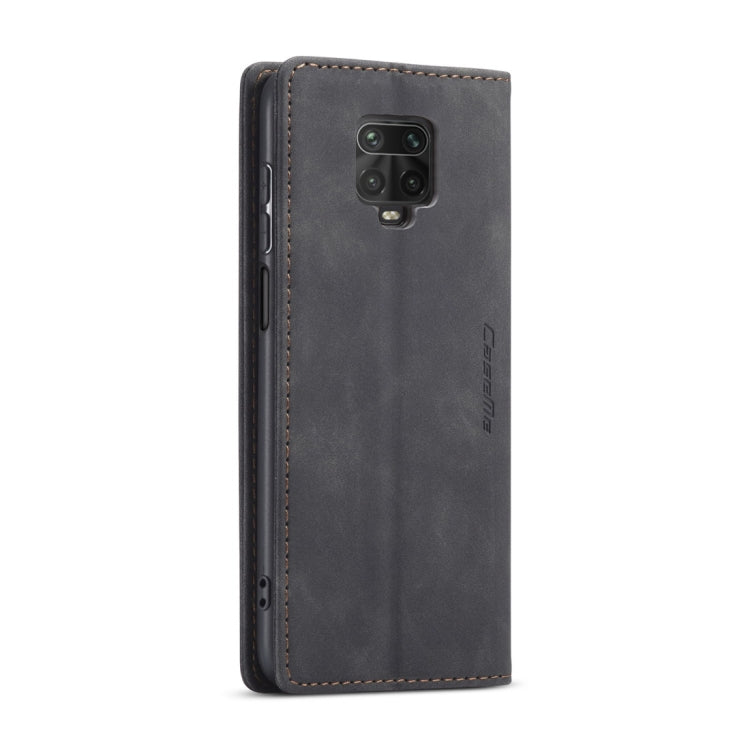 For Xiaomi Redmi Note 9 Pro/Note 9 Pro Max/Note 9s CaseMe 013 Multifunctional Horizontal Flip Leather Case, with Card Slot & Holder & Wallet(Black)