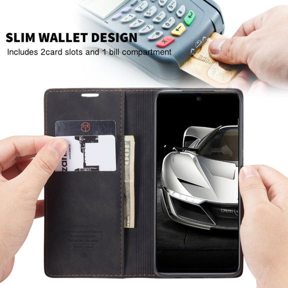 For Xiaomi Redmi Note 9 Pro/Note 9 Pro Max/Note 9s CaseMe 013 Multifunctional Horizontal Flip Leather Case, with Card Slot & Holder & Wallet(Black)