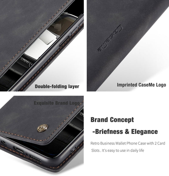 For Xiaomi Redmi Note 9 Pro/Note 9 Pro Max/Note 9s CaseMe 013 Multifunctional Horizontal Flip Leather Case, with Card Slot & Holder & Wallet(Black)