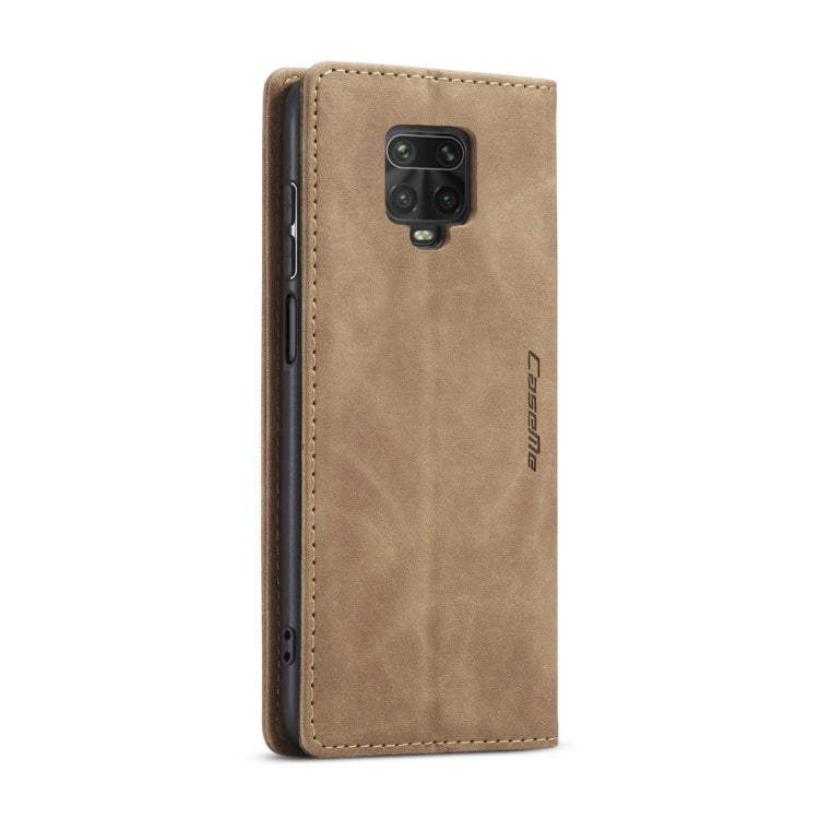 For Xiaomi Redmi Note 9 Pro/Note 9 Pro Max/Note 9s CaseMe 013 Multifunctional Horizontal Flip Leather Case, with Card Slot & Holder & Wallet(Brown)
