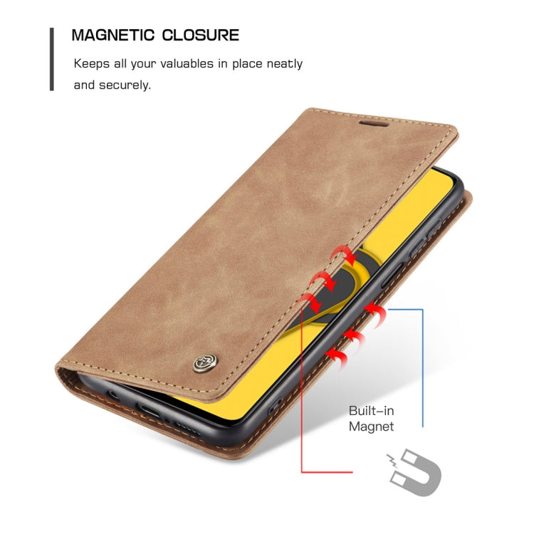 For Xiaomi Redmi Note 9 Pro/Note 9 Pro Max/Note 9s CaseMe 013 Multifunctional Horizontal Flip Leather Case, with Card Slot & Holder & Wallet(Brown)