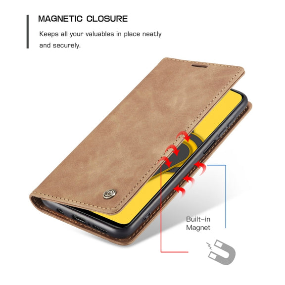 For Xiaomi Redmi Note 9 Pro/Note 9 Pro Max/Note 9s CaseMe 013 Multifunctional Horizontal Flip Leather Case, with Card Slot & Holder & Wallet(Brown)