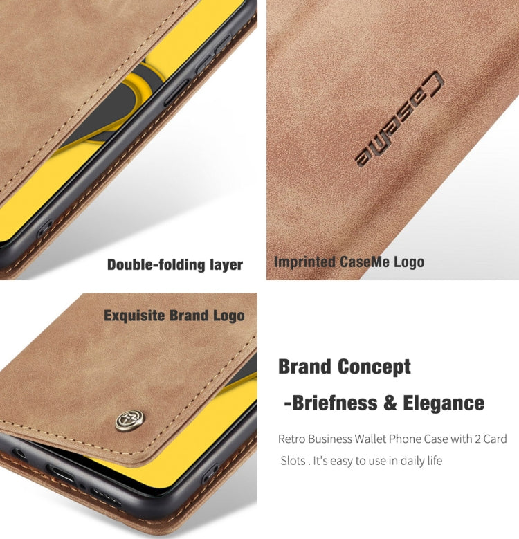 For Xiaomi Redmi Note 9 Pro/Note 9 Pro Max/Note 9s CaseMe 013 Multifunctional Horizontal Flip Leather Case, with Card Slot & Holder & Wallet(Brown)