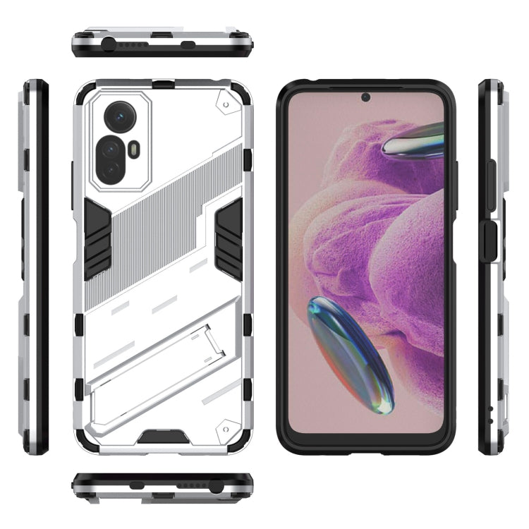 For Xiaomi Redmi Note 12S 4G Punk Armor 2 in 1 PC + TPU Phone Case(White)