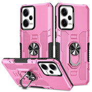 For Xiaomi Redmi Note 12 Pro 5G Global / Poco X5 Pro Ring Holder Armor Hybrid Phone Case(Pink)