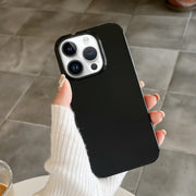 For iPhone 14 Pro Max Shockproof Solid Color TPU Phone Case(Black)