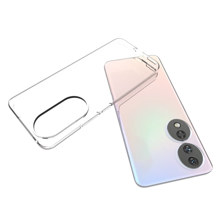 For Honor 90 Water-resistant Texture TPU Phone Case(Transparent)