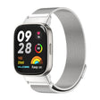 For Redmi Watch 3 Mijobs Milan Magnetic Metal Watch Band(Silver) - Watch Bands by MIJOBS | Online Shopping South Africa | PMC TechLife | Buy Now Pay Later Mobicred