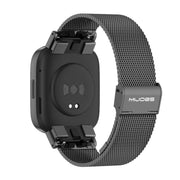 For Redmi Watch 3 Mijobs Milan Buckle Metal Watch Band(Black)