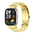 For Redmi Watch 3 Mijobs Three-Bead Metal Stainless Steel Watch Band(Gold) - Watch Bands by MIJOBS | Online Shopping South Africa | PMC TechLife | Buy Now Pay Later Mobicred