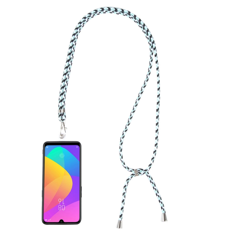 Universal Mixed Color Mobile Phone Lanyard(Black White Mint)