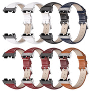 For Redmi Watch 3 Mijobs Genuine Leather Slim Watch Band(Black)