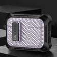 For AirPods 3 Alpha Carbon Fiber Wireless Bluetooth Earphone Protective Case(Purple) - free shipping - PMC TechLife - Order now!