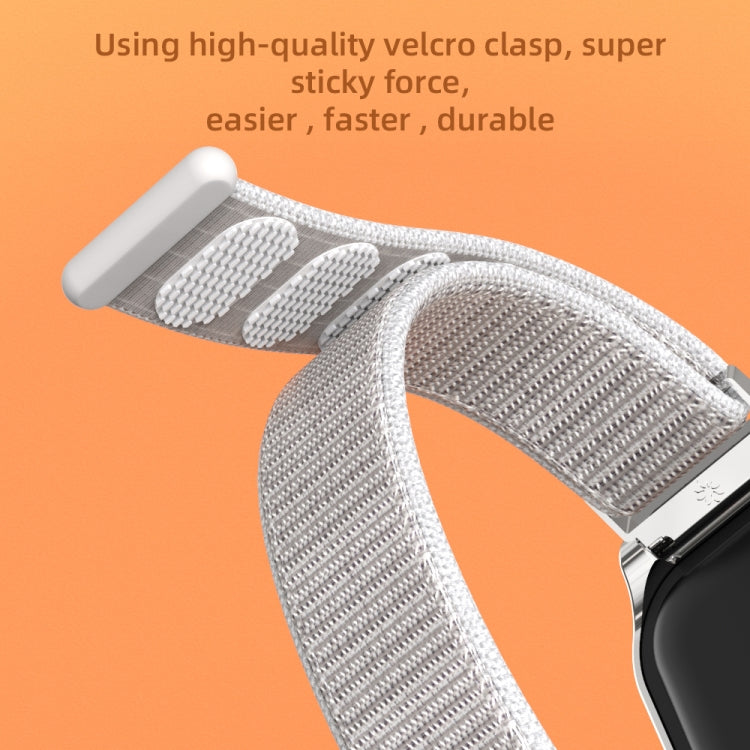 For Xiaomi Smart Band 8 Active / Redmi Band 2 Mijobs Metal Shell Nylon Breathable Watch Band(Black)