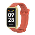 For Xiaomi Smart Band 8 Active / Redmi Band 2 Mijobs Metal Shell Silicone Watch Band(Orange Gold) - free shipping - PMC TechLife - Order now!