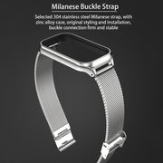 For Xiaomi Smart Band 8 Active / Redmi Band 2 Mijobs Metal Shell + Milan Buckle Metal Watch Band(Gold)
