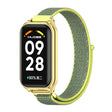 For Xiaomi Smart Band 8 Active / Redmi Band 2 Mijobs Metal Shell Breathable Nylon Loop Watch Band(Bright Yellow Gold) - Watch Bands by MIJOBS | Online Shopping South Africa | PMC TechLife | Buy Now Pay Later Mobicred