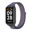 For Xiaomi Smart Band 8 Active / Redmi Band 2 Mijobs Metal Shell Breathable Nylon Loop Watch Band(Midnight Blue Black) - Watch Bands by MIJOBS | Online Shopping South Africa | PMC TechLife | Buy Now Pay Later Mobicred