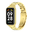For Xiaomi Smart Band 8 Active / Redmi Band 2 Mijobs Metal Shell + Three-Bead Stainless Steel Watch Band(Gold) - free shipping - PMC TechLife - Order now!