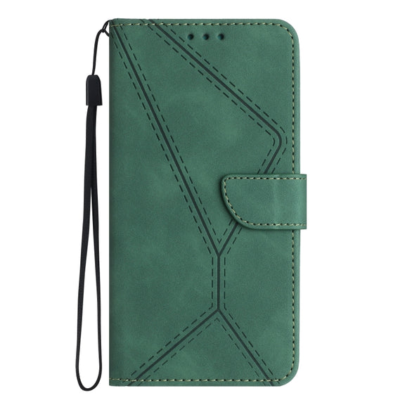 For Xiaomi Redmi Note 12 Pro+ Stitching Embossed Leather Phone Case(Green)