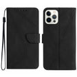 For iPhone 13 Pro Stitching Embossed Leather Phone Case(Black) - free shipping - PMC TechLife - Order now!
