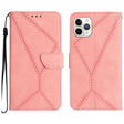 For iPhone 11 Pro Max Stitching Embossed Leather Phone Case(Pink) - free shipping - PMC TechLife - Order now!