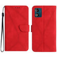 For Motorola Moto E13 4G Stitching Embossed Leather Phone Case(Red) - free shipping - PMC TechLife - Order now!