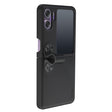 For OPPO Find N2 Flip NILLKIN Skin Feel Liquid Silicone Phone Case With Finger Strap(Black) - OPPO Cases by NILLKIN | Online Shopping South Africa | PMC TechLife | Buy Now Pay Later Mobicred