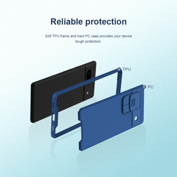 For Google Pixel 7A NILLKIN CamShield Pro PC Phone Case(Blue)