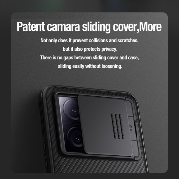 For Xiaomi Redmi K60 Ultra NILLKIN CamShield Pro PC Phone Case(Black)