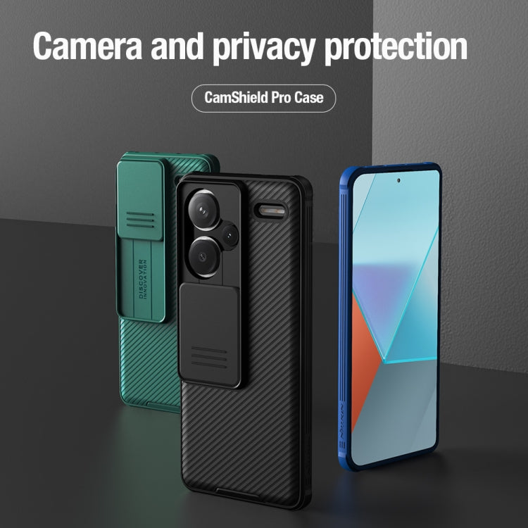 For Xiaomi Redmi Note 13 Pro+ 5G NILLKIN CamShield Pro PC Phone Case(Blue)