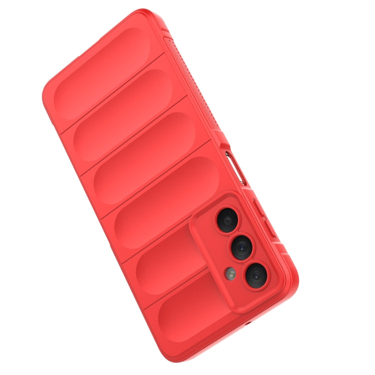 For Samsung Galaxy M54 5G Magic Shield TPU + Flannel Phone Case(Dark Grey)