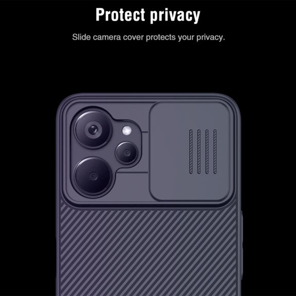 For Realme 9i 5G / 10 5G / 10T 5G NILLKIN Black Mirror Series Camshield PC Phone Case(Blue)