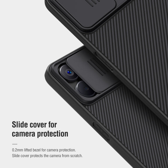 For Realme 9i 5G / 10 5G / 10T 5G NILLKIN Black Mirror Series Camshield PC Phone Case(Blue)
