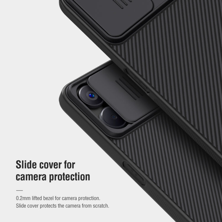 For Realme 9i 5G / 10 5G / 10T 5G NILLKIN Black Mirror Series Camshield PC Phone Case(Blue)