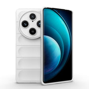 For vivo X100 Pro 5G Magic Shield TPU + Flannel Phone Case(White)