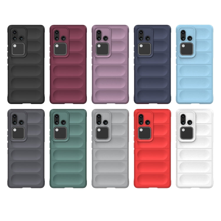 For vivo S18 5G Magic Shield TPU + Flannel Phone Case(Grey)
