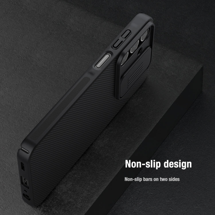 For Samsung Galaxy A25 NILLKIN Black Mirror Series Camshield PC Phone Case(Black)