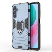 For Samsung Galaxy M54 5G Magnetic Ring Holder PC + TPU Phone Case(Navy Blue)