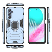 For Samsung Galaxy M54 5G Magnetic Ring Holder PC + TPU Phone Case(Navy Blue)
