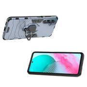 For Samsung Galaxy M54 5G Magnetic Ring Holder PC + TPU Phone Case(Navy Blue)