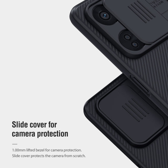 For OnePlus Nord CE 3 Lite NILLKIN Black Mirror Series Camshield PC Phone Case(Blue)