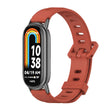 For Xiaomi Mi Band 8 / 9 / 9 NFC Mijobs Flat Hole Breathable Silicone Watch Band(Orange+Black) - Watch Bands by MIJOBS | Online Shopping South Africa | PMC TechLife | Buy Now Pay Later Mobicred