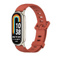 For Xiaomi Smart Band 10 / 9 / 8 Mijobs Flat Hole Breathable Silicone Watch Band(Orange+Light Gold) - free shipping - PMC TechLife - Order now!