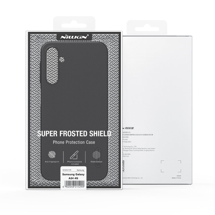 For Samsung Galaxy A24 4G NILLKIN Frosted PC Phone Case(Black)