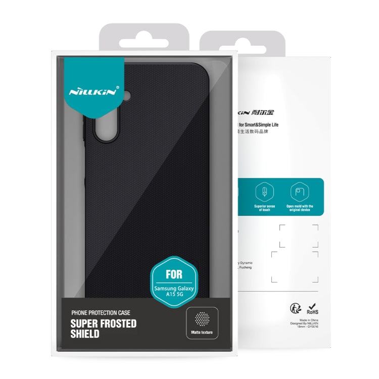 For Samsung Galaxy A15 5G NILLKIN Frosted PC Phone Case(Blue)