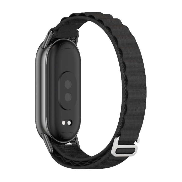 For Xiaomi Mi Band 8 / 9 / 9 NFC Mijobs Nylon Breathable Watch Band(Black)